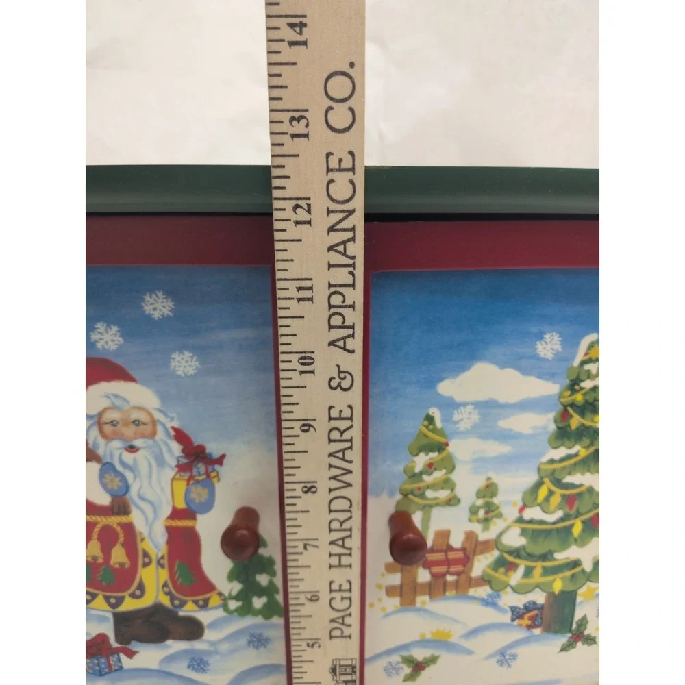 VTG NEW 2003 Thomas Pacconi Classics Christmas Wooden Advent Calendar w/ Drawers